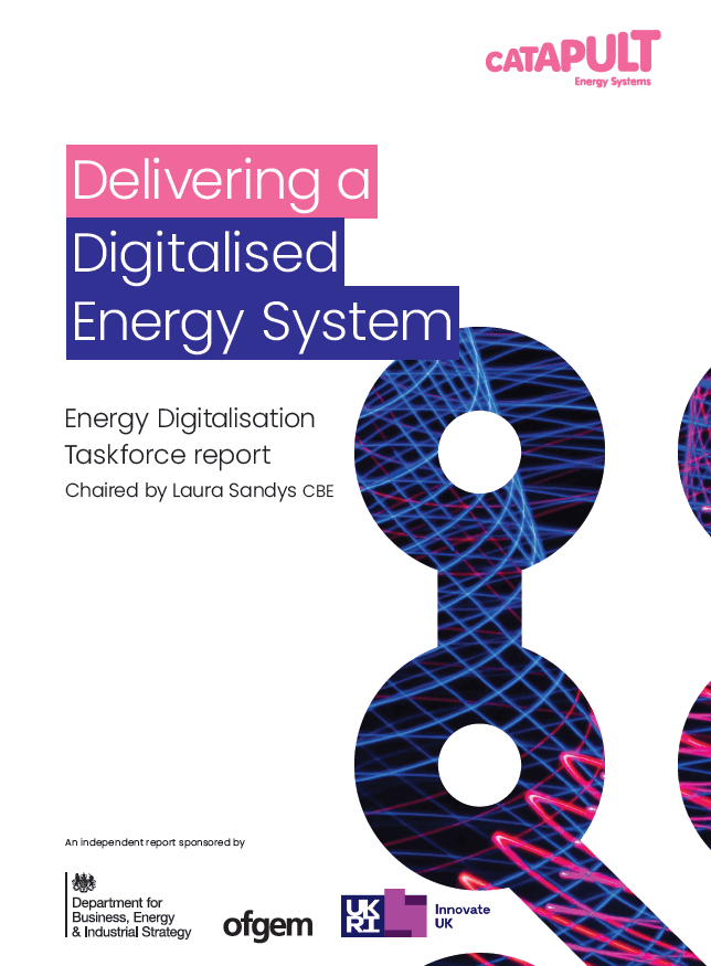 Energy Digitalisation Taskforce publishes recommendations for a digitalised Net Zero energy system