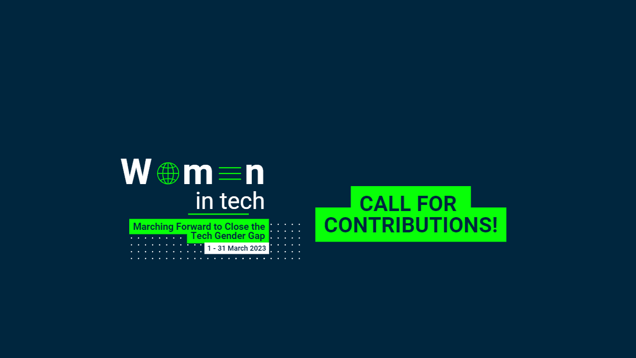 Contribute to our first 'Marching Forward to Close the Tech Gender Gap' campaign month
