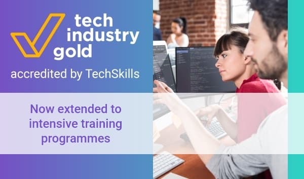 Tech Industry Gold accreditation extended to training programmes to help tackle digital skills shortages