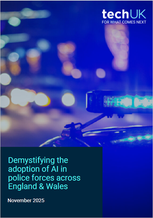 techUK Report Cover Demystifying the adoption of AI in police forces across England and Wales December 2025.png